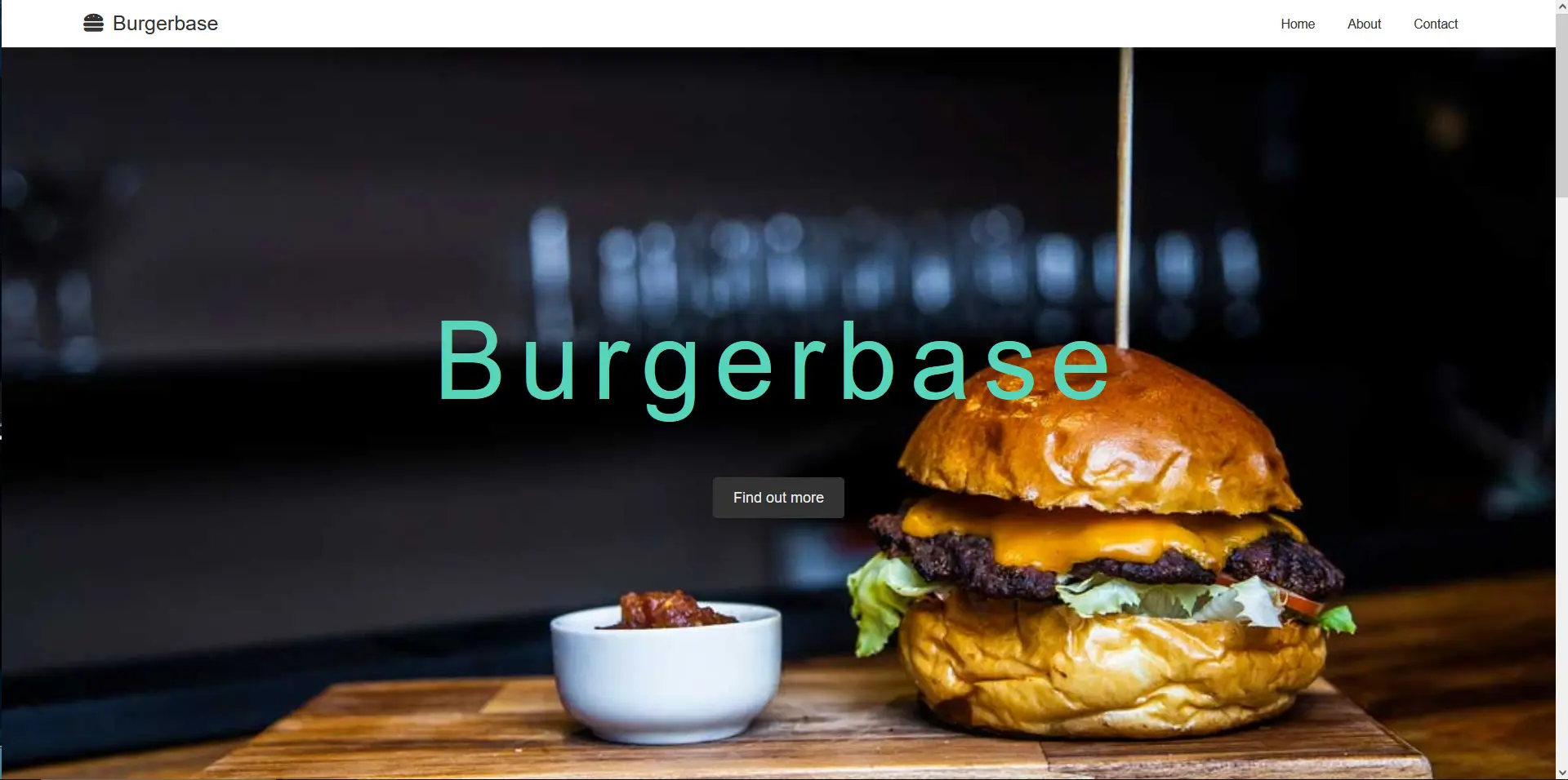 Bild på mitt BurgerBase projekt